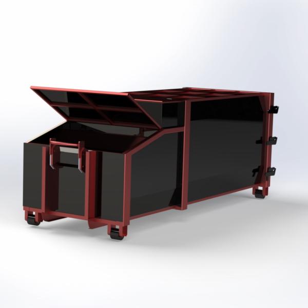 ضاغط نفايات افقي 7/10 ياردة